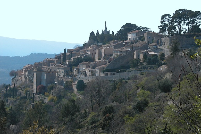 Bonnieux (Vaucluse) - Point de vue sur le village