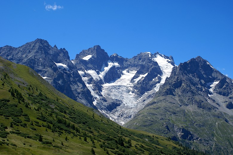 Col du Lautaret (Hautes-Alpes) - Zoom sur la Meije