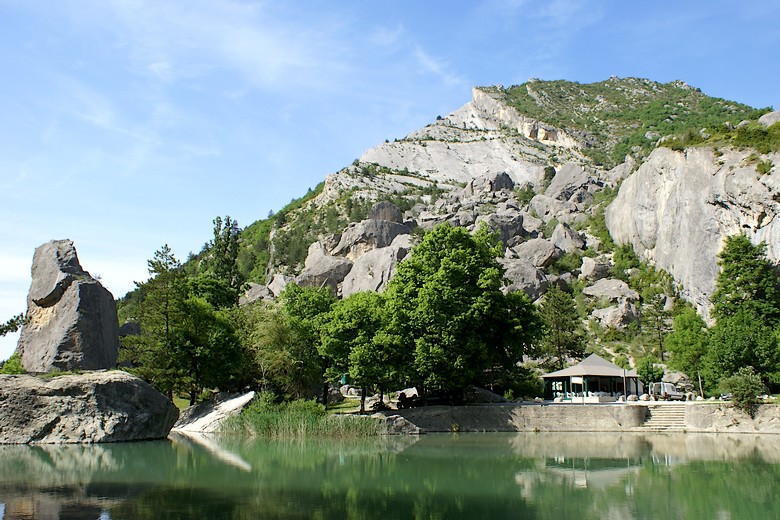 Le Claps (Drôme) - Vue d'ensemble du site