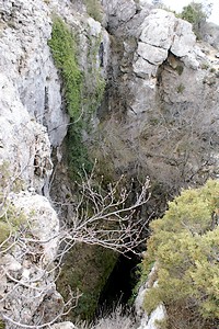 Une crevasse juste avant l'ascension finale