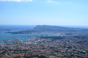 Vue direction la Seyne-sur-Mer