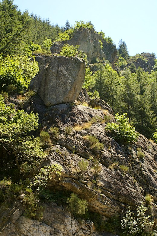 Vallée de la Volane (Ardèche) - Un rocher
