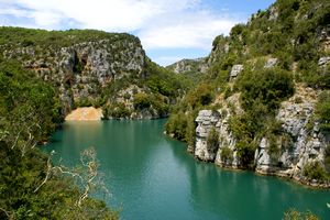 Vers la fin du canal du Verdon