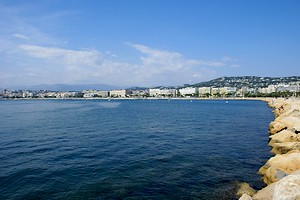 Vue étendue sur la Croisette