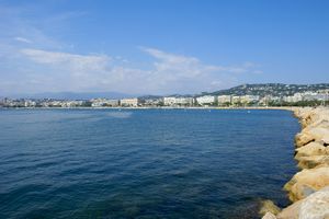 Vue étendue sur la Croisette