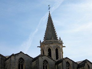 Zoom sur le clocher de la cathédrale