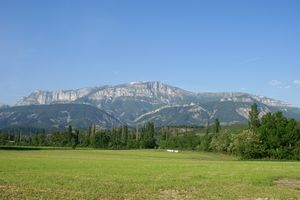 Montagne de Glandasse à l'horizon
