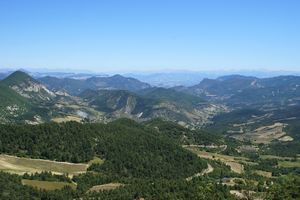 Vue en direction des Alpes