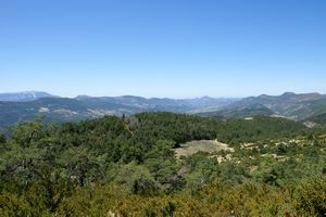Vue sur la vallée de l'Ouvèze