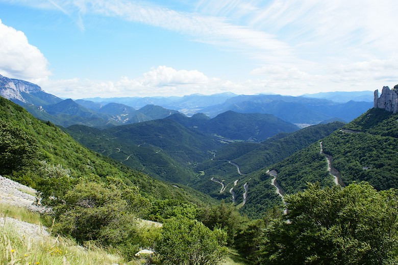 Col de Rousset (Drôme) - Vue panoramique sur la région du Diois
