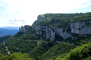 Vue du rocher de Chironne