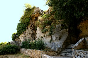 Rochers au pied de la tour de l'Horloge