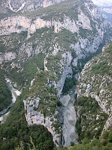 Vers la fin du Grand Canyon : à un des Balcons de la Mescla