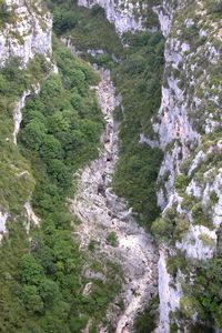 Précipice vu du pont de l’Artuby