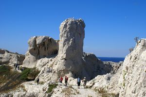 Un rocher (au coeur de l'île)