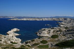 L'Île Ratonneau à l'horizon