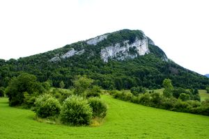 Rocher en direction de la forêt de Lente