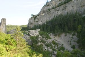 Reste de l'éboulement