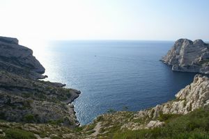 Entrée de la calanque de Sormiou