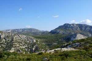 Vue en direction du col de la Gineste