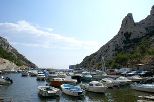 Petit port de la calanque de Morgiou