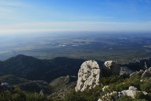 Vue sur la plaine de la Crau