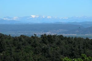 Aperçu de sommets Alpins à l'horizon