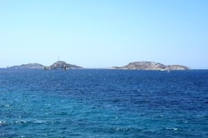 Zoom sur le château d'If et sur l'Île du Frioul