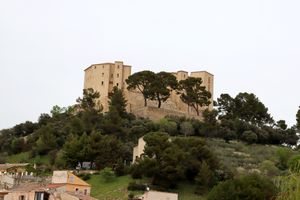 Zoom sur le château de Meyrargues