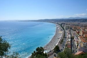 Vue étendue sur la Promenade des Anglais
