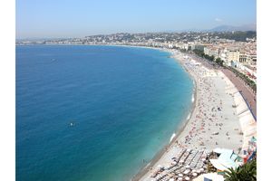 Vue étendue sur la Promenade des Anglais