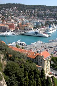 Vue sur le port de Nice