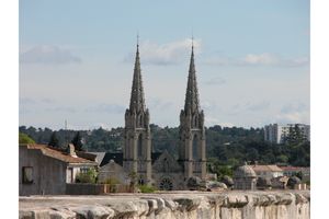 Vue du clocher de l'église Sainte-Baudille