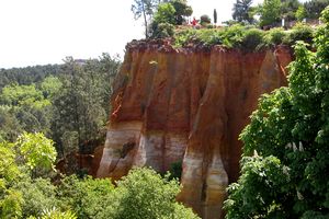 Point de vue sur le départ du sentier des Ocres