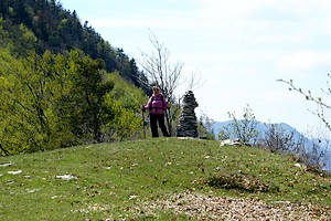 Arrivée au cairn