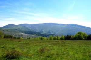 Montagne de Lure à l'horizon