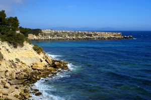 Rochers à proximité des Tamaris