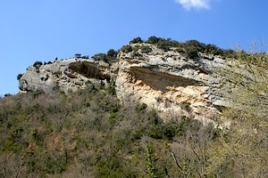 Autre rocher avant l'ascension au Mourre Nègre