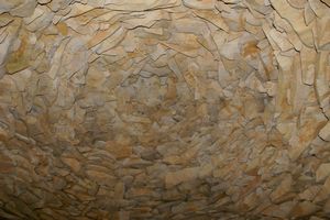 Toiture à l'intérieur du Jas