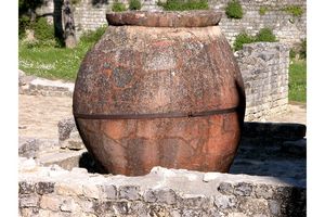 Vase au milieu des vestiges