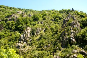 Ascension de la vallée : exemple de coulée volcanique