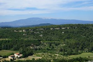 Le Mont Ventoux à l'horizon