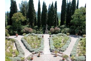 Dans les hauteurs du jardin de l’abbaye