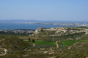 Zone rocheuse juste avant Rognac